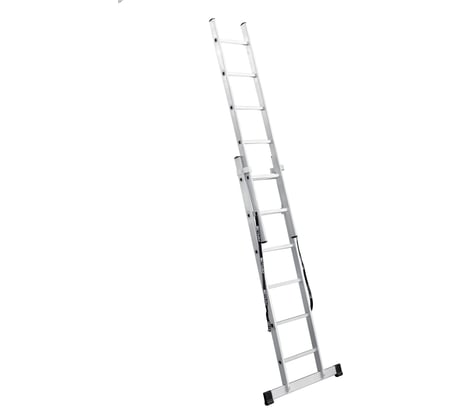 Алюминиевая 2-секционная лестница UFUK 2х6 ступеней 411206