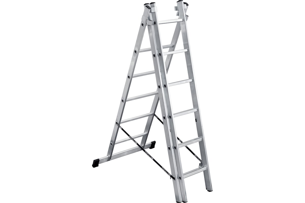 Алюминиевая 3-секционная лестница UFUK 3х6 ступеней 411306 - выгодная ...