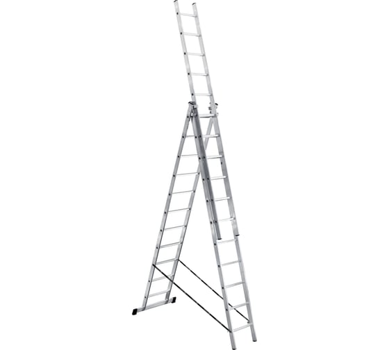 Алюминиевая 3-секционная лестница UFUK 3х11 ступеней 411311 - выгодная .