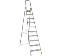 Алюминиевая стремянка Новая Высота PRO 10 ступеней, 2К башмаки, Max нагр. 180 кг, 2117110