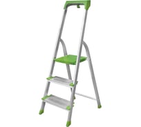 Алюминиевая стремянка Новая Высота с органайзером PRO, 1х3 ступени, 2К башмаки 2118103