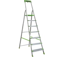 Алюминиевая стремянка Новая Высота с органайзером, PRO, 1х7 ступеней, 2К башмаки 2118107