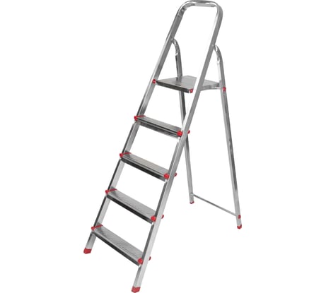 Стальная стремянка REXANT 5 ступенек, усиленный профиль 12-5055