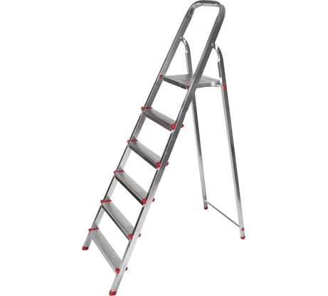 Стальная стремянка REXANT 6 ступенек, усиленный профиль 12-5056