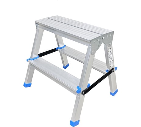 Комбинированная двухсторонняя стремянка LadderBel 2 ступени STR2-ST-2