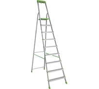 Алюминиевая стремянка Новая Высота PRO с органайзером, NV 2115 1x5 ступеней, Max нагр. 180 кг, 2К башмаки, 2115109