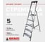 Алюминиевая стремянка с органайзером Новая Высота 5 ступеней 1118105 4