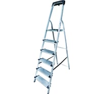 Алюминиевая стремянка с органайзером Новая Высота 6 ступеней 1118106