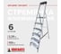 Алюминиевая стремянка с органайзером Новая Высота 6 ступеней 1118106 4