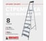 Алюминиевая стремянка с органайзером Новая Высота 8 ступеней 1118108 4
