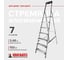 Алюминиевая стремянка с органайзером Новая Высота 7 ступеней 1118107 2