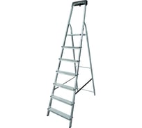 Алюминиевая стремянка с органайзером Новая Высота 7 ступеней 1115107