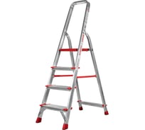 Профессиональная стремянка Новая Высота NV3117, 1x4 ступени 130 мм, Max нагр. 225 кг, 2К башмаки, 3117104