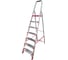 Профессиональная стремянка Новая Высота NV3117, 1x7 ступеней 130 мм, Max нагр. 225 кг, 2К башмаки, 3117107 1