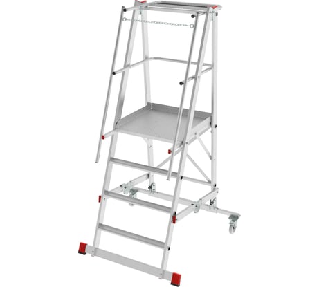 Передвижная, складная лестница-стремянка с платформой Новая Высота NV 5540, 1x4 ступени 5540104