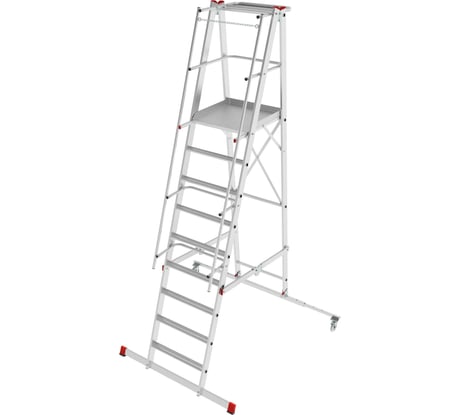 Передвижная, складная лестница-стремянка с платформой Новая Высота NV 5540, 1x9 ступеней 5540109