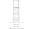 Передвижная, складная лестница-стремянка с платформой Новая Высота NV 5540, 1x9 ступеней 5540109 2