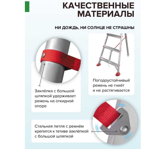 Садовая стремянка Новая Высота NV3191 1x8 3191108