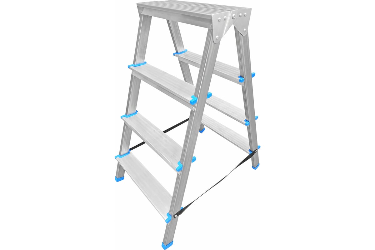 Комбинированная двухсторонняя стремянка LadderBel 4 ступени STR2-ST-4