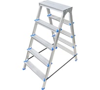 Алюминиевая двухсторонняя стремянка LadderBel 5 ступеней STR2-AL-5 23372901