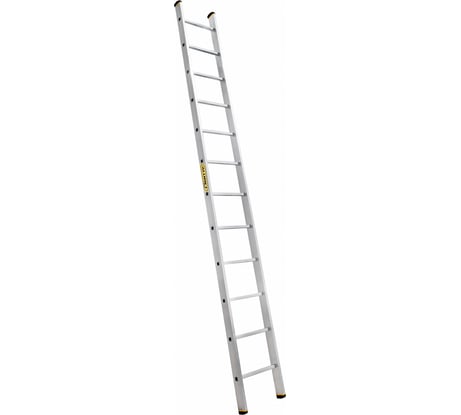 Алюминиевая лестница Алюмет приставная односекционная профессиональная 1х12 ступеней. Серия Р1 9112 P1 9112