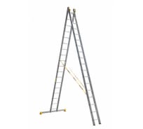 Двухсекционная алюминиевая лестница Алюмет Серия Р2 9218