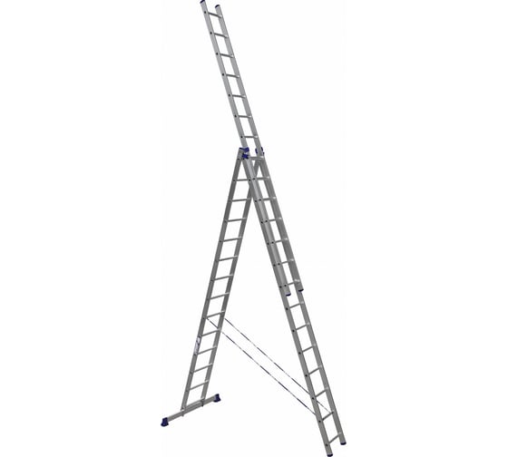 Трехсекционная универсальная алюминиевая лестница Алюмет Серия H3 5314 .