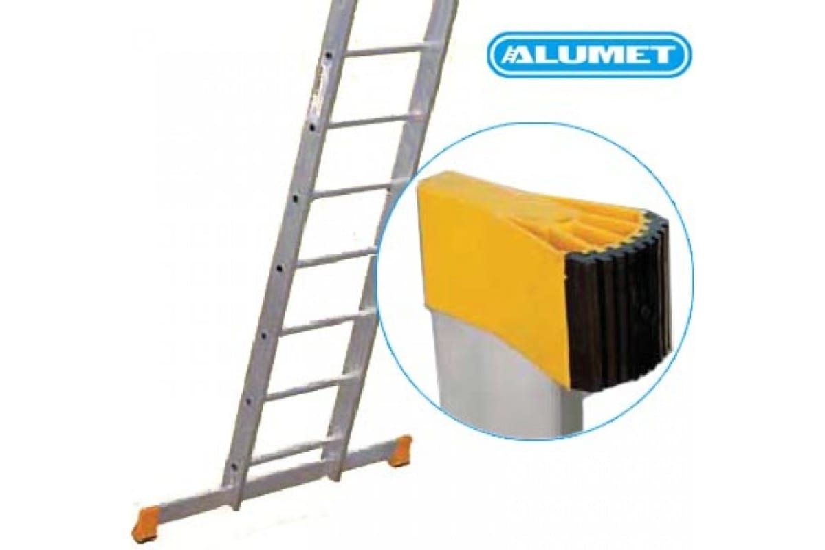 Трехсекционная алюминиевая лестница Алюмет Серия Р3 9314 - выгодная .