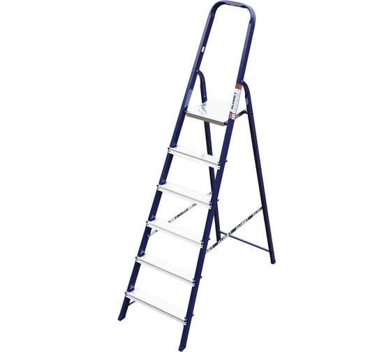 Стальная стремянка Алюмет 6 ступеней. Серия M8406