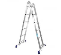 Алюминиевая профессиональная двухсекционная шарнирная лестница Алюмет Серия Т2 Т 206
