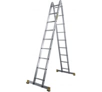 Алюминиевая профессиональная двухсекционная шарнирная лестница Алюмет Серия Т2 Т 209