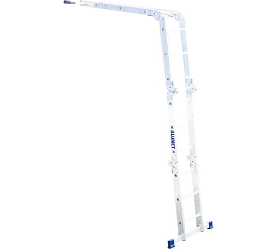 Алюминиевая лестница Алюмет шарнирная четырехсекционная 4х3 ступеней. Серия TL 4033 1