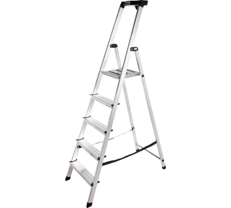 Стремянка с большой полкой Krause MONTO SAFETY 5 ступеней 126337