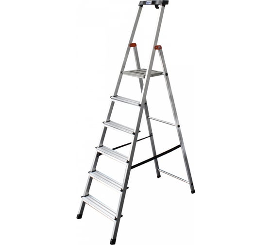 Стремянка с большой полкой Krause MONTO SAFETY 6 ступеней 126344 1