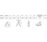 Индустриальная двухсторонняя алюминиевая стремянка с перекладинами Новая Высота NV5123 5123204 5