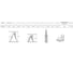 Индустриальная двухсторонняя алюминиевая стремянка с регулировкой высоты Новая Высота NV5183 5183412 16