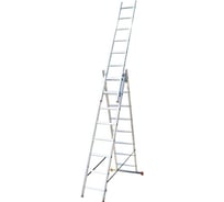 Трехсекционная лестница-стремянка VINCO 3х10 ступеней