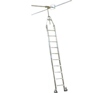 Поворотная лестница для двухрядных стеллажей Krause STABILO 5 ступеней 819406