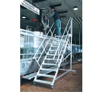 Передвижной трап с платформой Krause STABILO 14 ступеней 1000 мм 45 градусов 828330