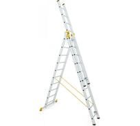 Универсальная трехсекционная лестница Alve 3х10 ступеней ALV-8610