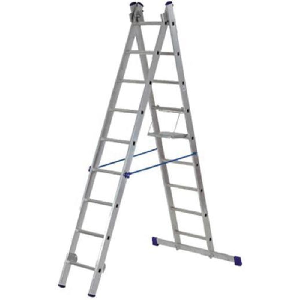 Двухсекционная алюминиевая лестница РОС 65422 - выгодная цена, отзывы .