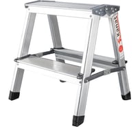 Стремянка двухсторонняя Kanat алюминиевая 2 ступени KAM-112