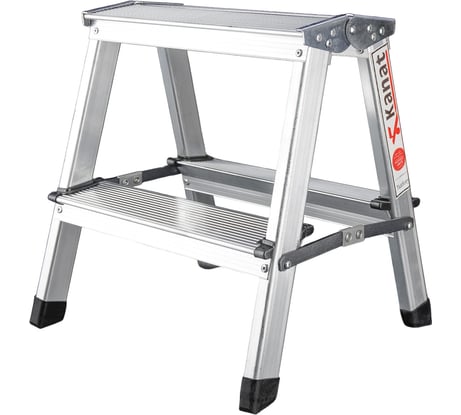 Стремянка двухсторонняя Kanat алюминиевая 2 ступени KAM-112