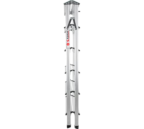 Алюминиевая стремянка Kanat twin 12 ступеней (6+6) KAM-116