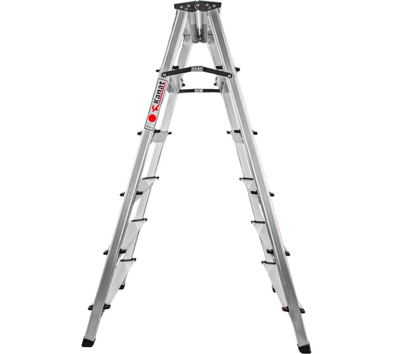 Алюминиевая стремянка Kanat twin 12 ступеней (6+6) KAM-116