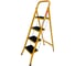 Стальная стремянка LadderBel 4 ступени с антискользящим покрытием, манго STR-ST-4WSRM-OR 1