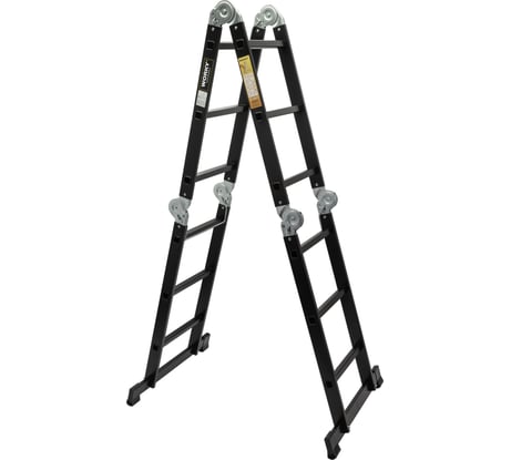 Лестница-стремянка 4x7 трансформер WORKY profi black, высота 8.1 м ARD257741