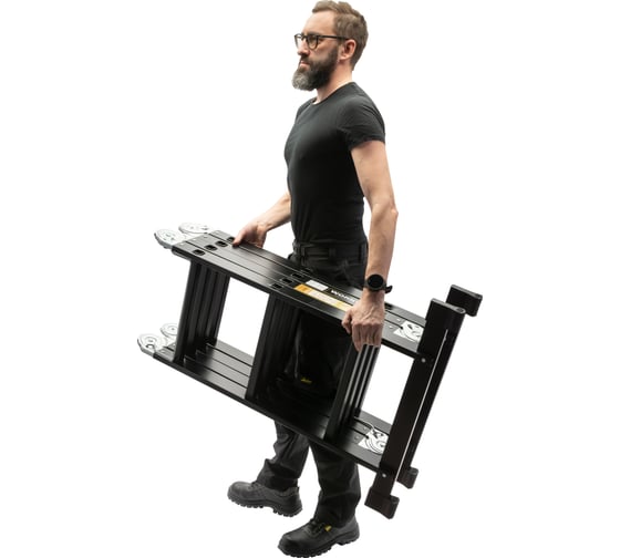 Лестница-стремянка 4x7 трансформер WORKY profi black, высота 8.1 м ARD257741
