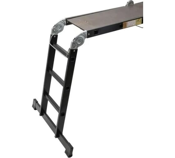 Лестница-стремянка 4x5 трансформер WORKY profi black с помостом, высота 5.9 м ARD257750