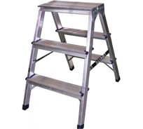 Алюминиевая двухсторонняя стремянка 6 ступеней Энкор 79609